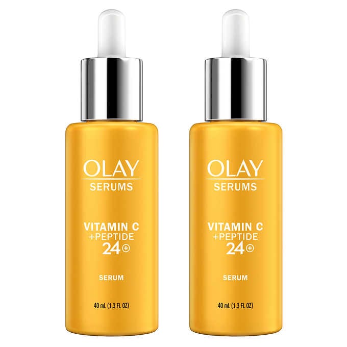 OLAY Vitamin C + Peptide 24 Advanced Serum, 1.3 fl oz, 2-pack