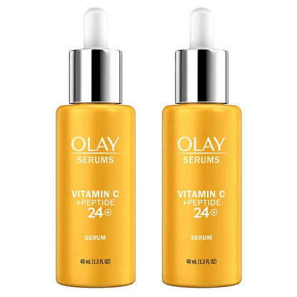 OLAY Vitamin C + Peptide 24 Advanced Serum, 1.3 fl oz, 2-pack