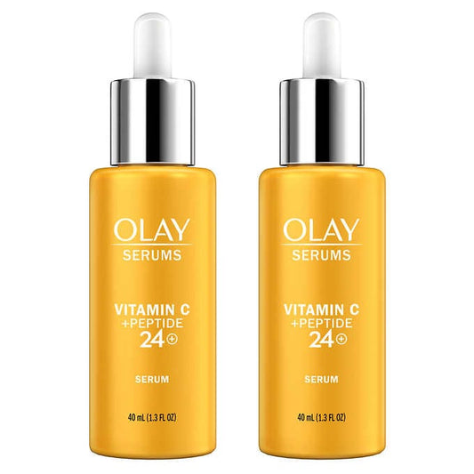 OLAY Vitamin C + Peptide 24 Advanced Serum, 1.3 fl oz, 2-pack