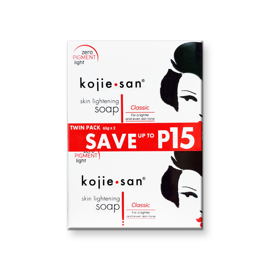 Original Kojie San Skin Lightening Kojic Acid Soap 65g x 2 Bars